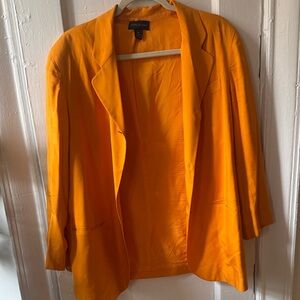 Anne Klein Women's Vibrant Orange Blazer